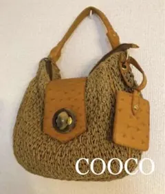 COOCO クーコ　ショルダーバッグ　やわらか籠バッグ　マスタードのサムネイル