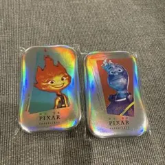 【ピクサー展限定】マイエレメント　エンバー ウェイド　缶バッジ 2個セット