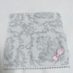 JILLSTUART タオルハンカチ ピンクリボン