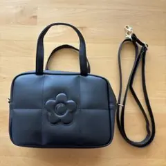 マリークワント 2way ショルダーバッグ ハンドバッグ ブラック