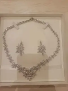 ANNAN WEDDING ブライダルアクセサリーセット(ネックレス&ピアス)