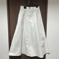 GU ロングスカート ホワイト