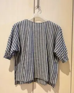 26SS 新品タグ付き 自由区 L ナチュラルタッチスタンドカラー ブラウス 
