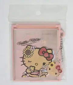 サンリオ ハローキティ マスコット付き Mサイズミラー 日焼け ギャル