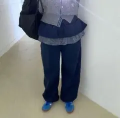 com9ure コムキュリ　double frill sweatpants