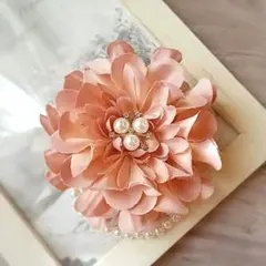 コサージュ ハンドメイド アンティークピンク 卒業式 卒園式 入学式 入園式