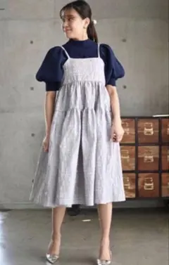 極美品⭐️トレフルプラスワン ドットフェアリーワンピース ショート丈