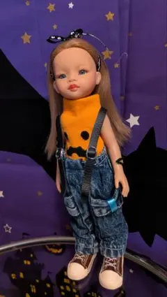 パオラドール用 ハロウィン風リメイクデニムアウトフィットセット