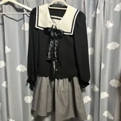 アンクルージュ セーラー襟シャツ スカートセット