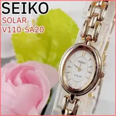 希少　SEIKO SOLAR V110-5A20 レディース ソーラー腕時計 2026年最新】セイコー V110-5A20の人気アイテム - メルカリ