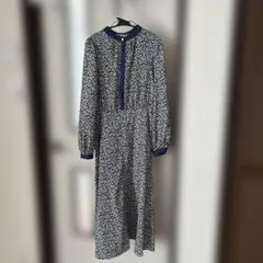 【vis-`a-vis】長袖薄地ワンピース フリーサイズ　美品　春〜秋まで着れるのサムネイル