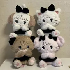 mikko characters BLACK RIBBON ぬいぐるみ 4種