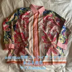 antiqua花柄 ストライプ シャツのサムネイル