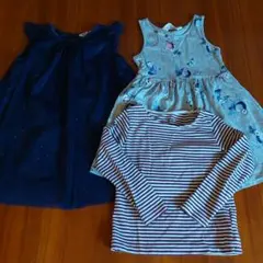 H&Mワンピース２枚と長袖Tシャツの３点セット！