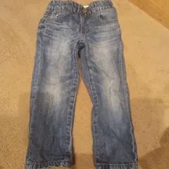 デニム ロングパンツ バックポケット付き