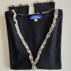 バーバリーブルーレーベル/カーディガン38 Tシャツ素材