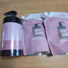 ココネ クレイクリームシャンプー ポンプ式本体+リフィル400ml2袋