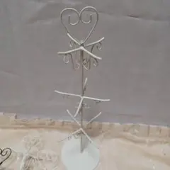 かものはし様専用　アクセサリースタンド ハート白2点セット