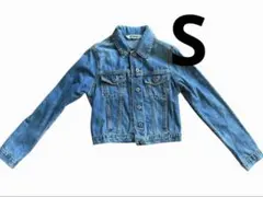 デニムジャケット　Gジャン　Sサイズ　レディース　ブルー　ショート丈
