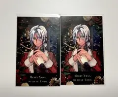 あくねこ　ミヤジ チェキ風カード クリスマス