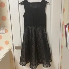 オケージョンドレス　結婚式　レース　ブラック