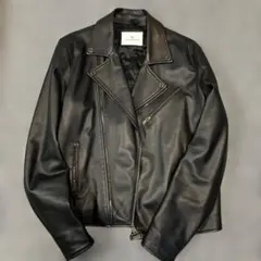 TAGLIATORE ブラック レザーライダースジャケット　美品