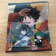 ヒロアカ　緑谷出久　コースター、NUNOPO2・キーホルダー　ガチャ