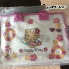 サンリオ 日焼けキティー 一番くじ クリアトートバック