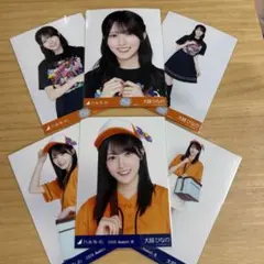 乃木坂46 大越ひなの　Tシャツ 東京コーデ 6種コンプ　生写真