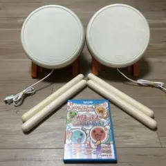 任天堂Wii U 太鼓の達人　タタコン&バチ　2個セット　ソフト 動作確認済み