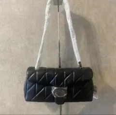 COACH キルティング ショルダーバッグ ブラック