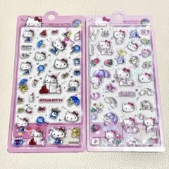 海外限定正規品 サンリオ ハローキティ 3Dシール 2枚セット