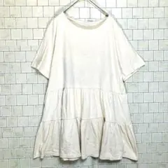 GLACIER フレアシルエット Tシャツ Lサイズ シンプル　人気デザイン