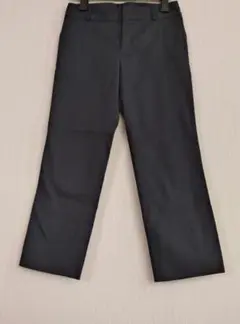 【ノーリーズ】クロップド丈スリムパンツ コーデュロイ 黒