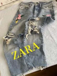 ZARA ダメージデニム Z1975 26
