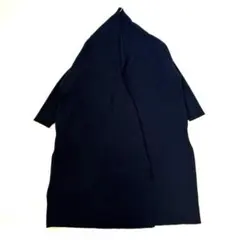 ミューズドゥドゥーズィエムクラス　スムースニットガウンコート　コーディガン　黒