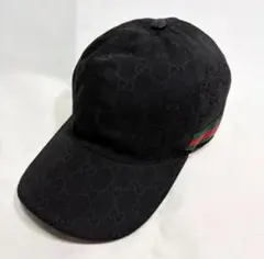 GUCCI GGキャンバス ベースボールキャップ ブラック