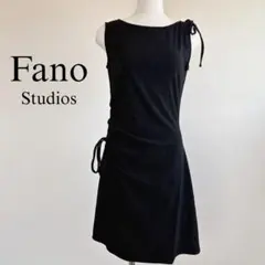 ファノ ストゥディオズ　ドローストリング ノースリーブミニワンピース　M 黒のサムネイル
