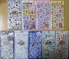 【シール】ボンボンドロップシール ディズニー 2枚他6枚 8枚セット 正規品