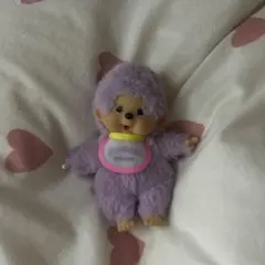 Monchhichi COLORS ぬいぐるみ キーホルダー パープル