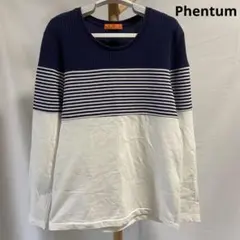 Phentum ネイビーホワイト長袖カットソーのサムネイル