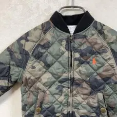 ラルフローレン 24M アメリカ古着　迷彩カモフラブルゾンジャケットベビーキッズ