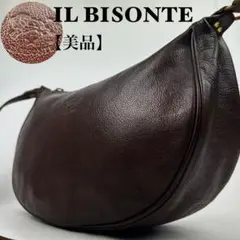 極美品✨ILBISONTE イルビゾンテ 本革 ハンドバッグ ビッグロゴ 黒 ハンドバッグ｜トート・ハンドバッグ｜IL BISONTE(イルビゾンテ