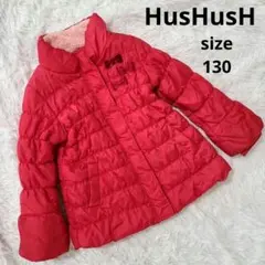 HusHusHハッシュアッシュダウンジャケットダウンコート中綿ミドルリボン女の子