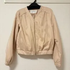 ジルバイジルスチュアート ジップアップブルゾン ベージュ