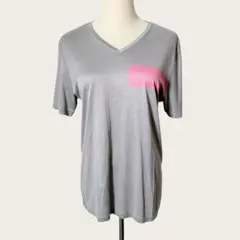 【カルバンクライン】Tシャツ/Mサイズ/グレー/Vネック/カジュアル/半袖のサムネイル