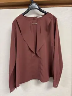 ハニーズ　ブラウン 長袖ブラウス L