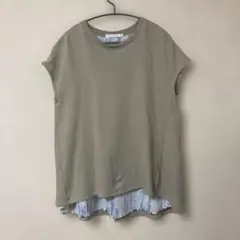 AMERICAN HOLIC バック異素材ボタンカットプルオーバー　サイズM