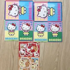 ハローキティ♡レア非売品シール2枚、ミスドとコラボ、ポンデライオン、新品未使用、