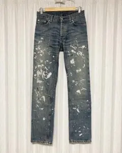 HELMUT LANG 本人期 ペンキ加工 paint denim 30のサムネイル